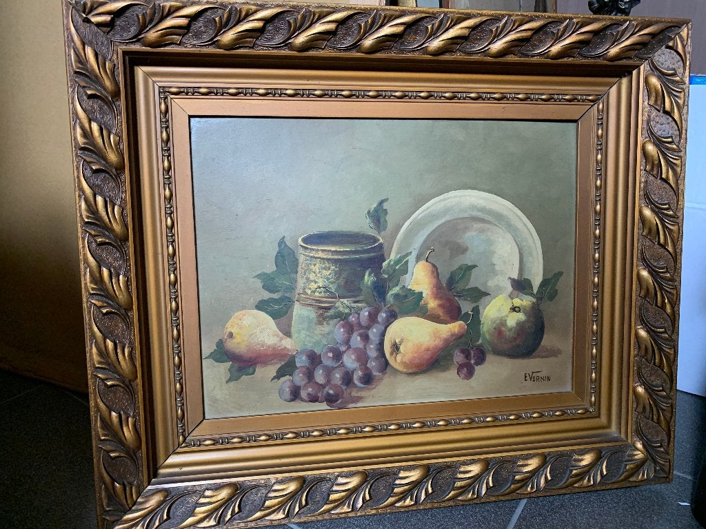 Schilderij van E. Vernin, Antiek en Kunst, Ophalen