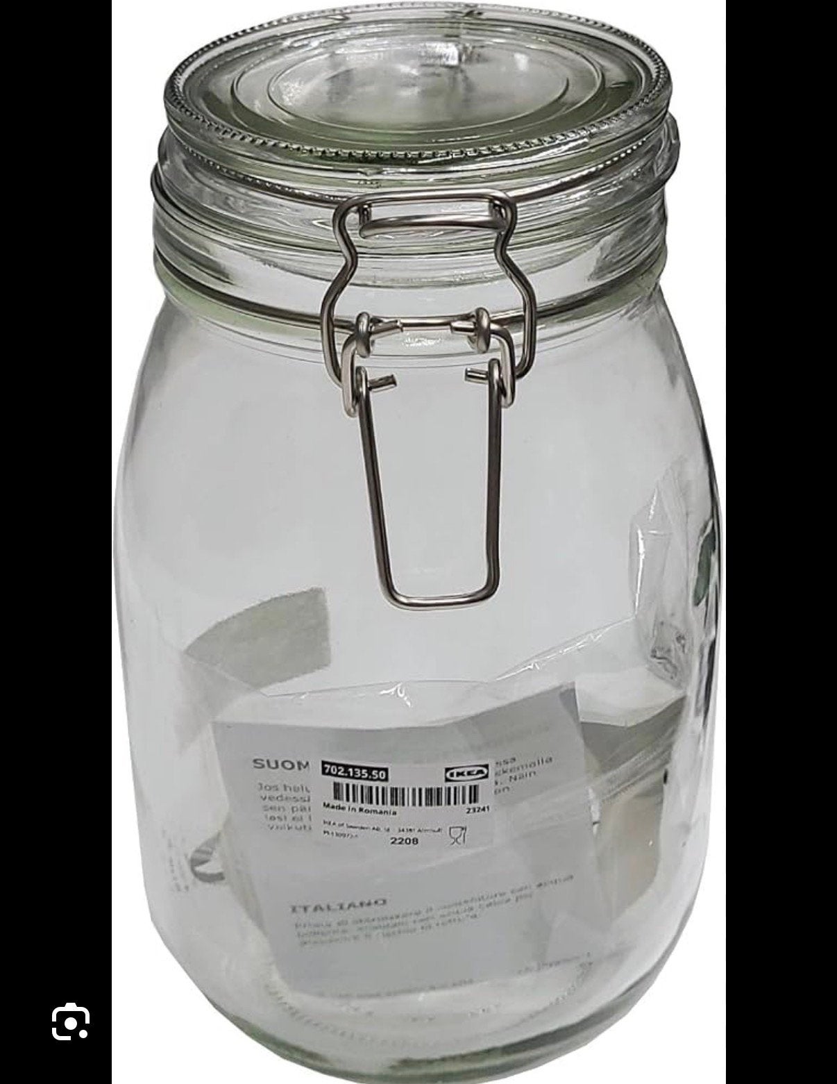 Pots en verre ikea 1,8L occasion x 60, Avec couvercle, Verre, Utilisé, Autres types