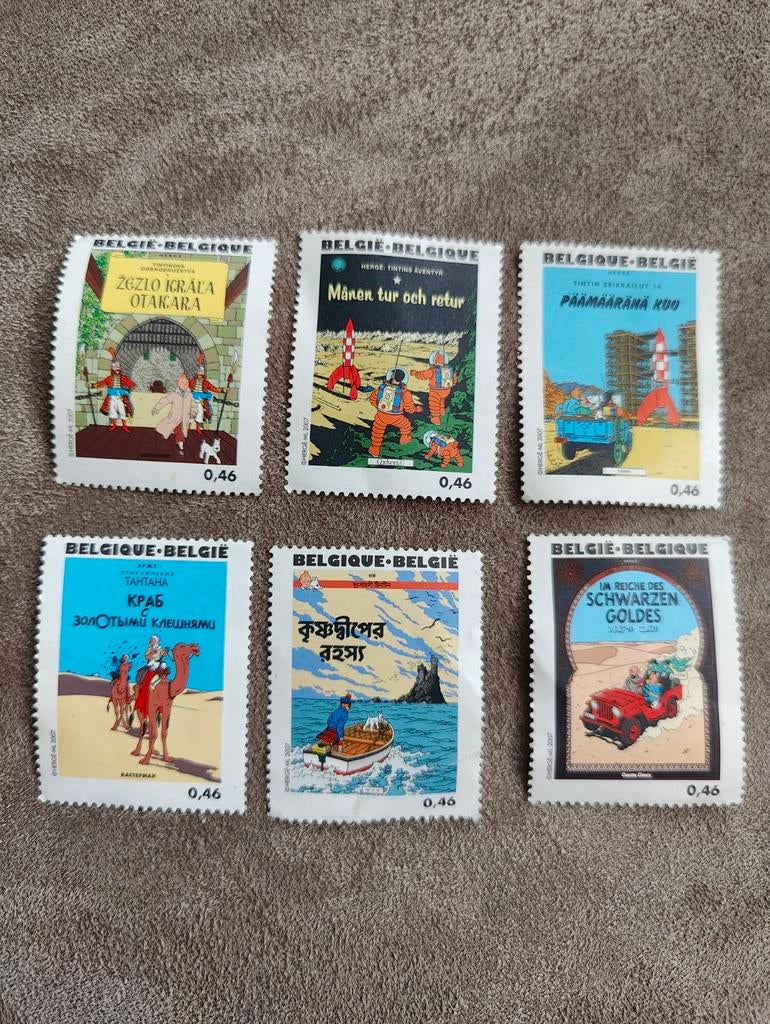 Postzegels Kuifje, Enlèvement