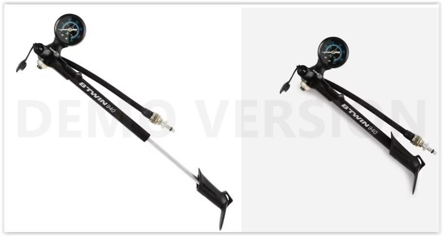 pompe, pour réglage suspension vélo, manomètre, Vélos & Vélomoteurs, Enlèvement ou Envoi, Manomètre, Utilisé