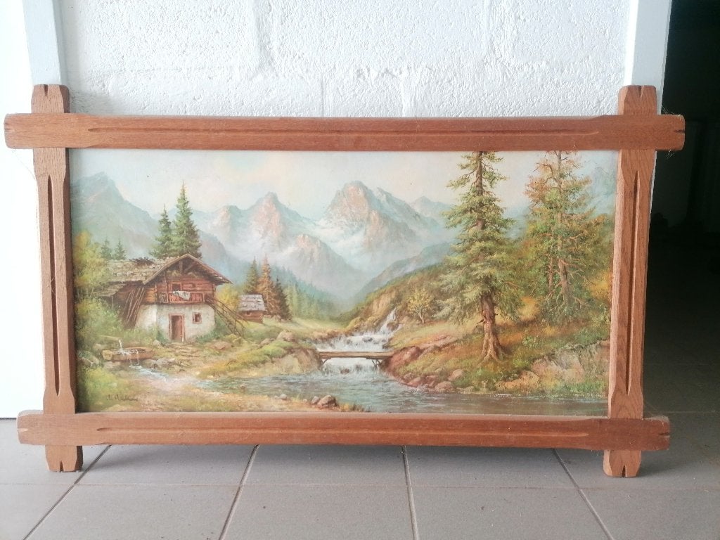 Cadre "La maison au bord de la rivière", Enlèvement