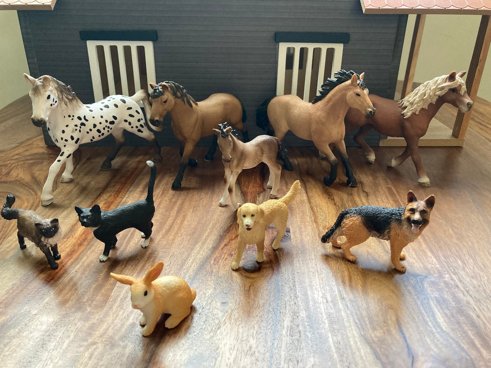 Schleich paarden, hond, kat, …, Enlèvement ou Envoi, Comme neuf
