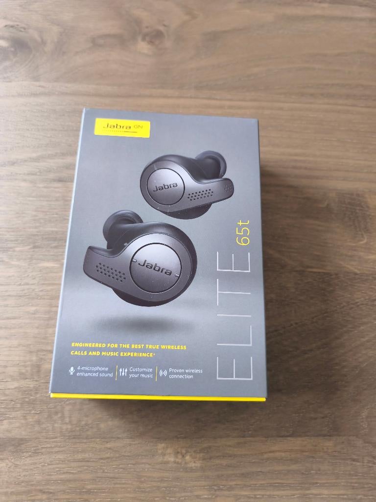 Jabra Elite 65t oordopjes, Bluetooth, Zilver, Ophalen of Verzenden, Zo goed als nieuw