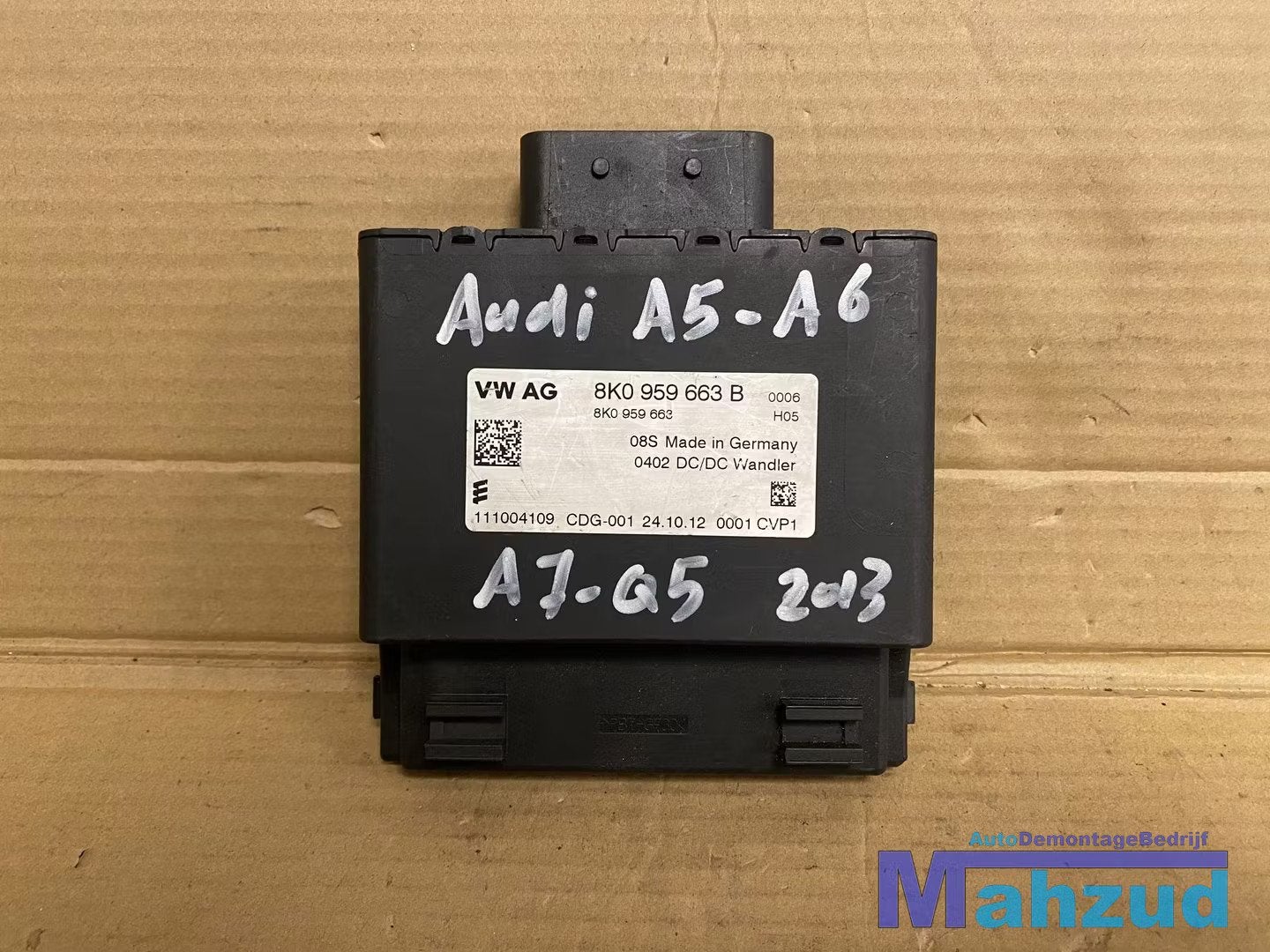 AUDI A4 A5 Q5 A6 A7 Spanningsregelaar 2010-2016 8K0959663B, Gebruikt, AUDI AG, Auto-Union-Strasse 1
85045  Ingolstadt, DE, Audi