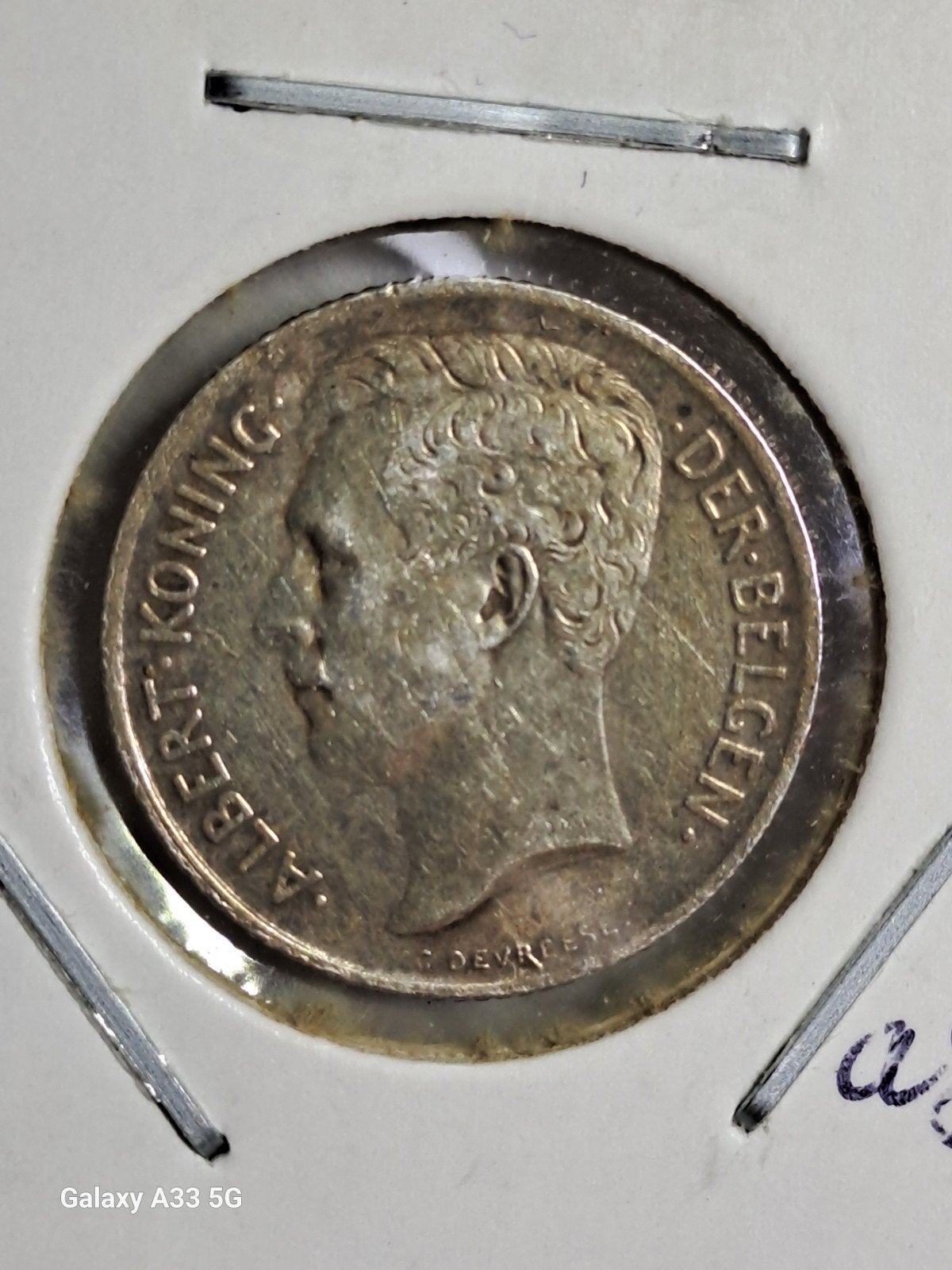 Belgique-Albert l-50 ct.1912 fl., Enlèvement ou Envoi, Argent, Monnaie en vrac, Argent