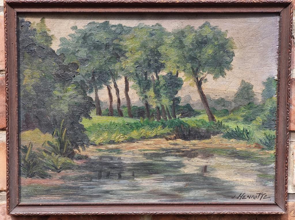 Joseph Henrotte - Matinée Incertaine - Huile sur bois - 1929, Enlèvement ou Envoi