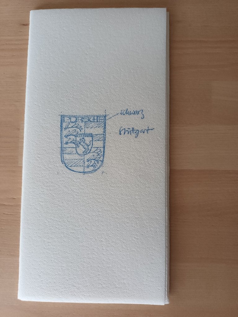porsche napkin, Ophalen, Nieuw