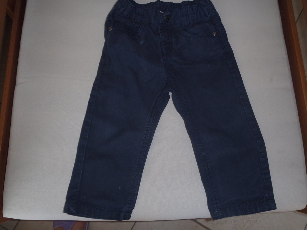 marineblauwe broek maat 80, Kinderen en Baby's, Babykleding | Maat 80, Ophalen of Verzenden, Zo goed als nieuw, Jongetje, Broekje