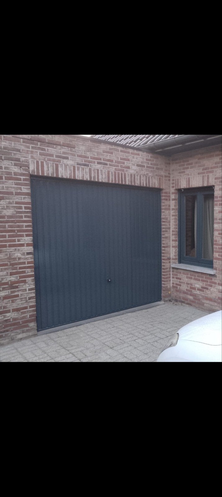 kantel garagedeur staal in zeer goede staat, Ophalen, 120 cm of meer, Garagedeur, Zo goed als nieuw