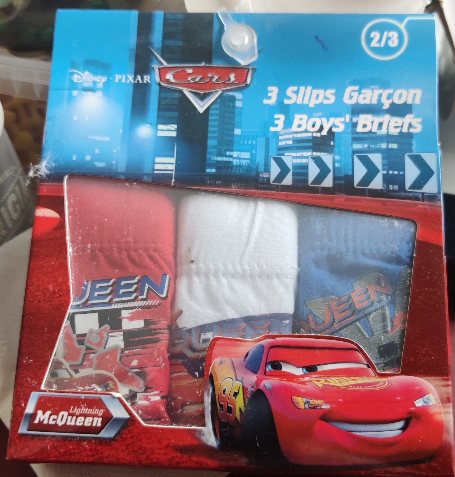 slips garçonnet 2/3 ans cars neufs, Enfants & Bébés, Enlèvement, Neuf