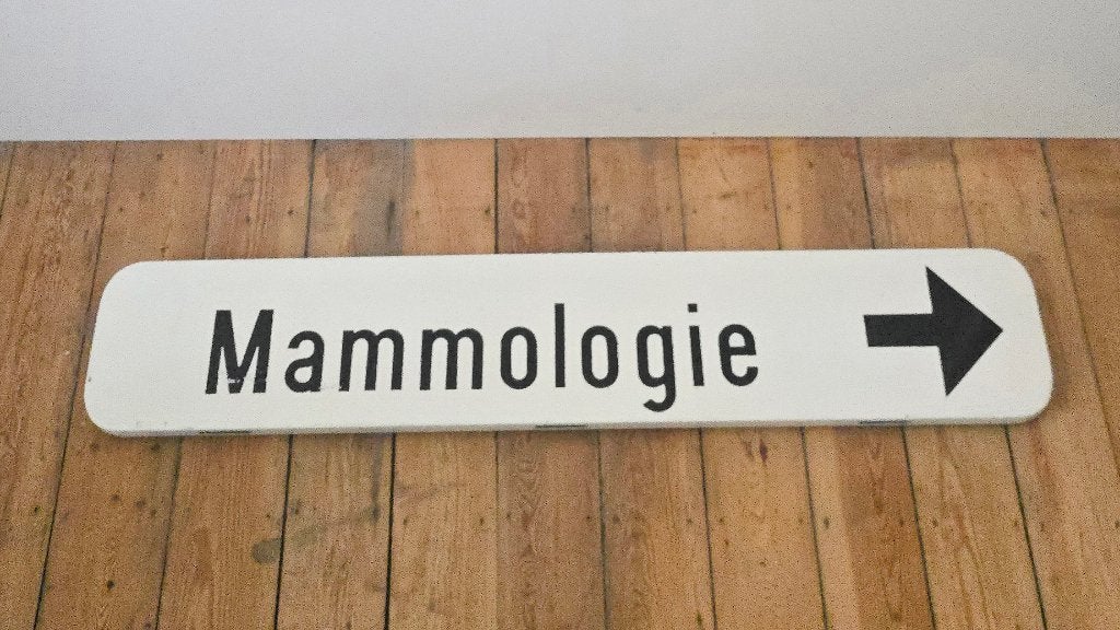 Signalisatiebord XL - MAMMOLOGIE - Home deco - loft, Ophalen of Verzenden, Zo goed als nieuw