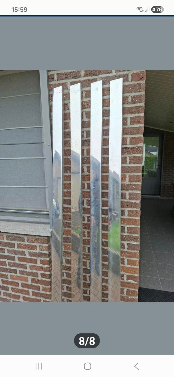 inox rvs 316 4 stuks profielen, Ophalen, Inox