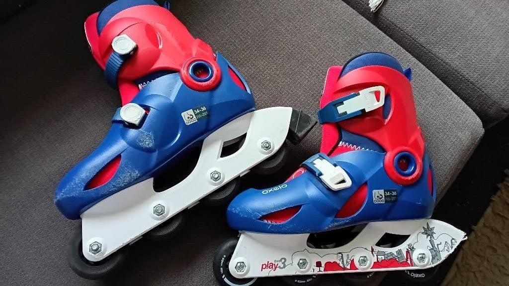 Oxelo kinderskates, Sport en Fitness, Skeelers, Kinderen, Inline skates 4 wielen, Ophalen, Overige merken