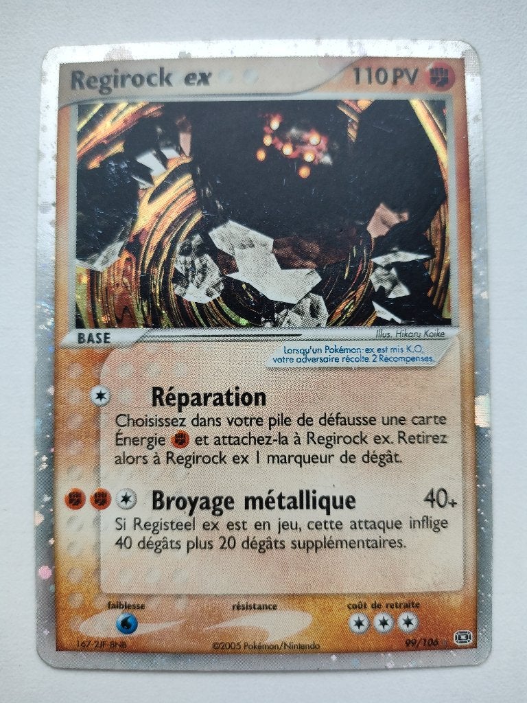 Vente de cartes Pokémon Regirock et Regice, Collections, Enlèvement, Utilisé, Carte(s) à jouer