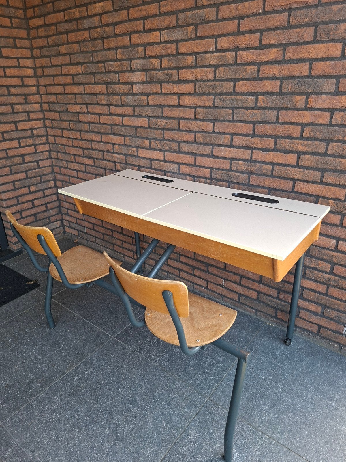 vintage schoolbank tekentafel, Ophalen