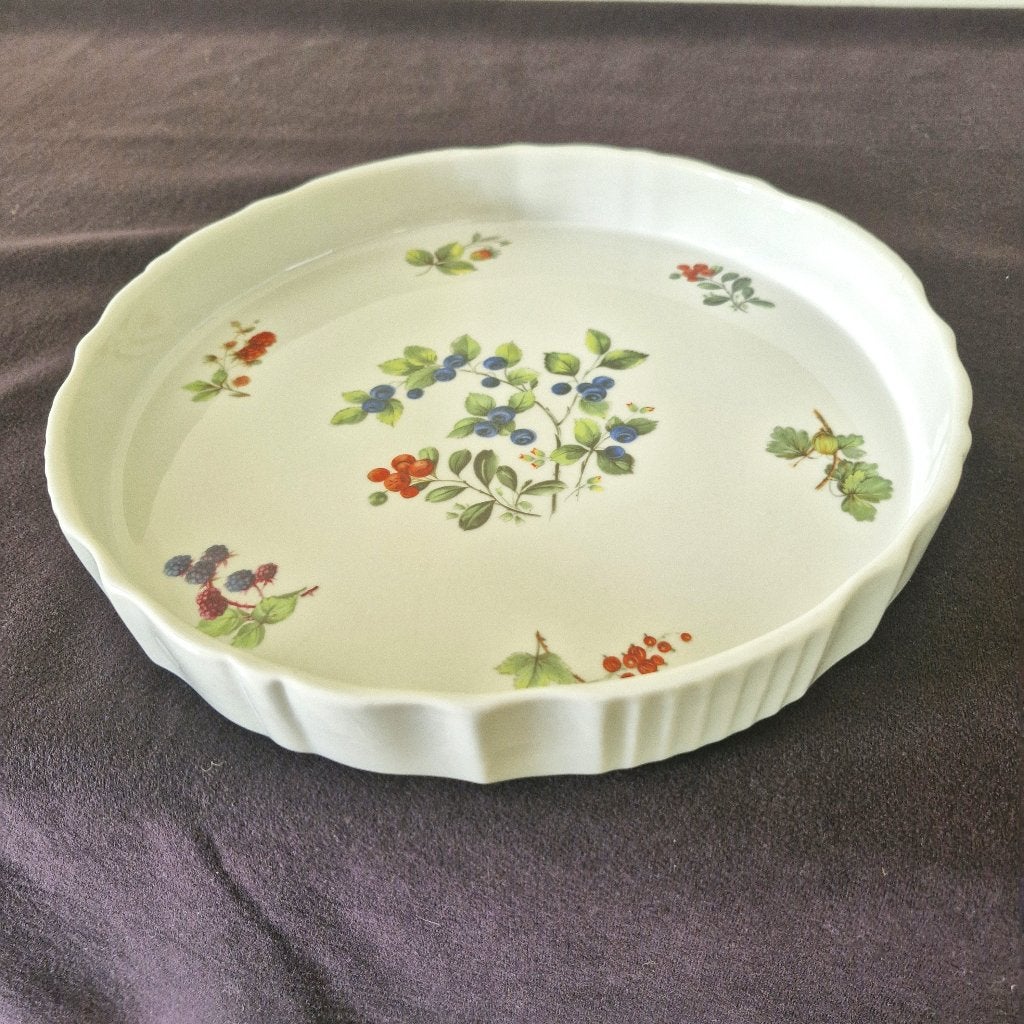 Plat à gâteau ou à quiche rond en céramique, Antiquités & Art, Enlèvement ou Envoi