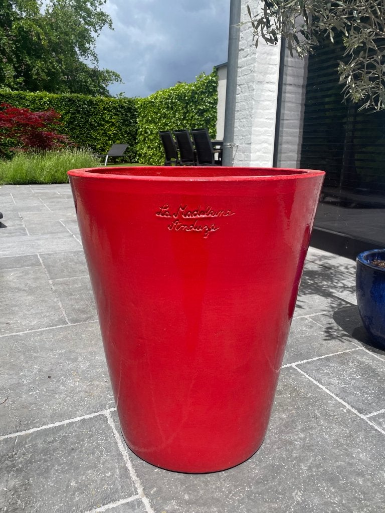 Pot d'Anduze français original - Rouge - Hauteur 63 cm, Enlèvement, Comme neuf