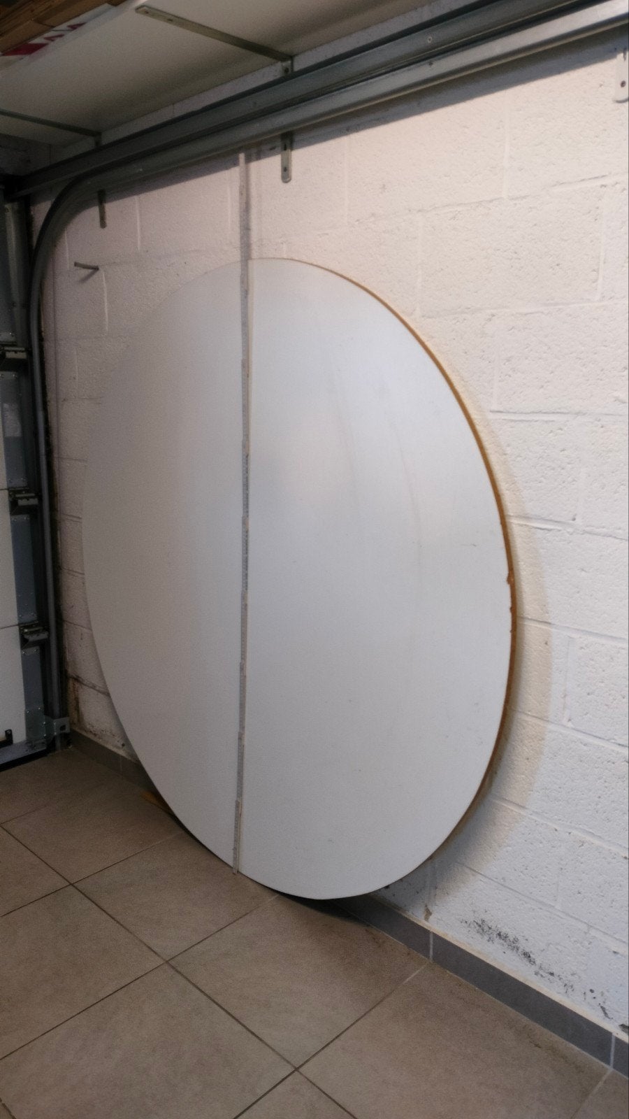 tafelplank, Ophalen, Gebruikt, 150 tot 200 cm, Rond