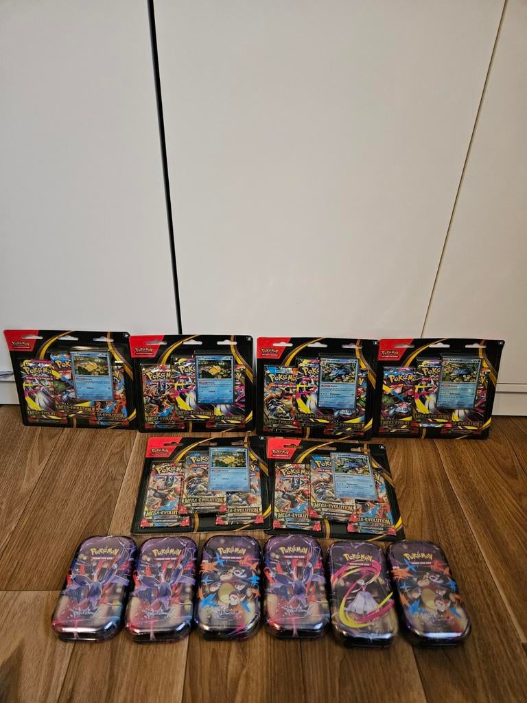 6 tripacks en 6 minitin Pokémon Mega Evolution 1, Ophalen