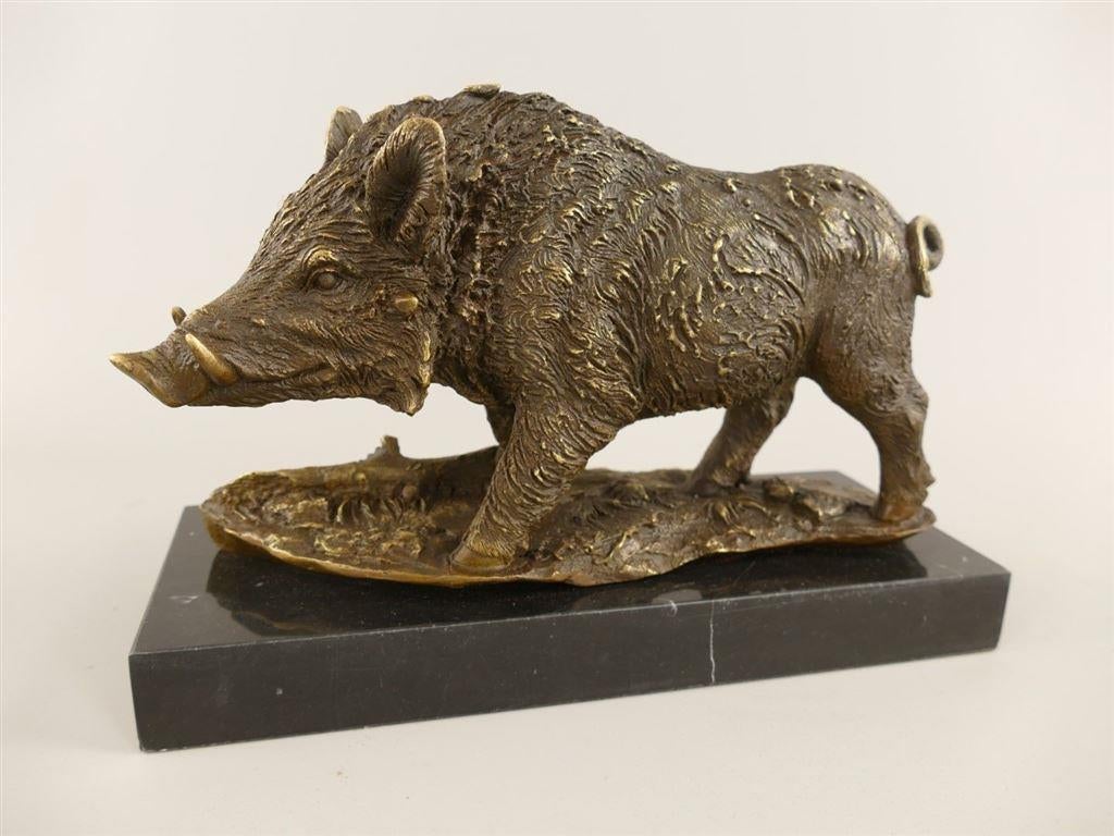 wild zwijn , zwijn brons, Ophalen of Verzenden, Brons, Beeld