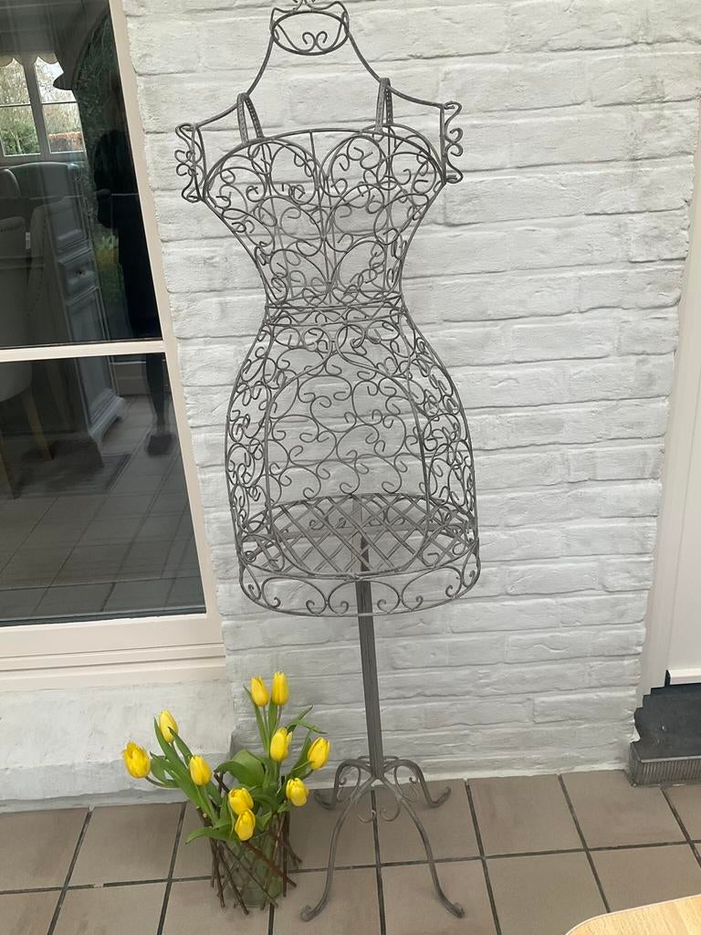 Vintage metalen paspop, Huis en Inrichting, Ophalen, Nieuw