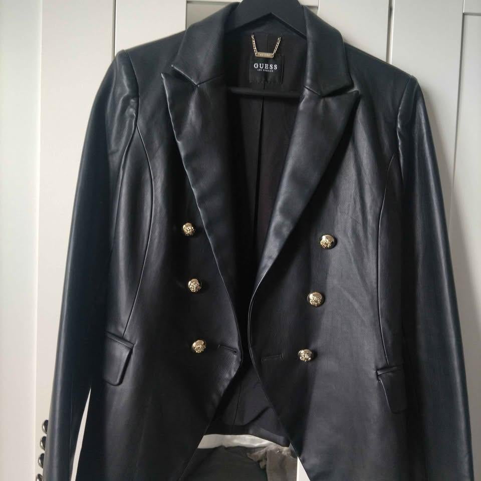 lederen damesjas Guess maat M, Guess, Zwart, Zo goed als nieuw, Jasje