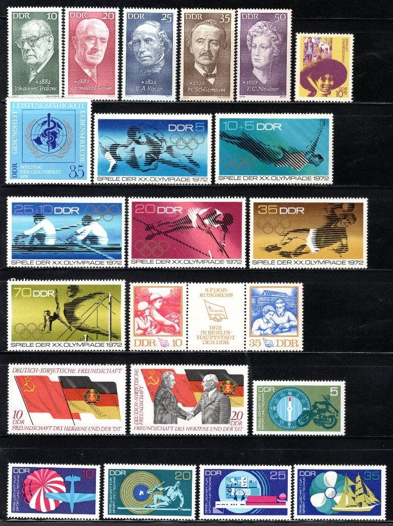DDR Lot 1972 MNH, Verzenden, DDR, Postfris