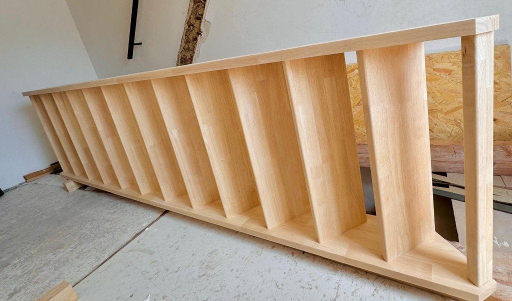 Rubberwood houten trap, Doe-het-zelf en Bouw, Ophalen, Nieuw, Trap, 2 tot 4 meter