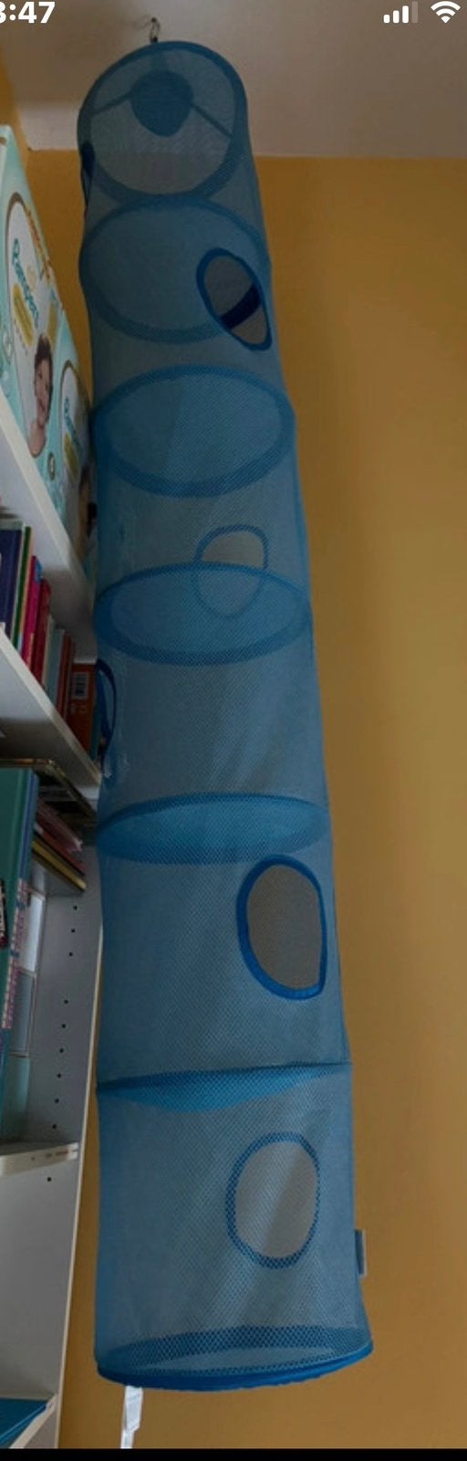 Ikea knuffels opberger blauw, Kinderen en Baby's, Ophalen, Zo goed als nieuw, Blauw, IKEA