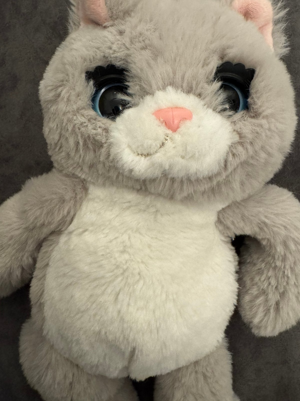 My Fuzzy Friends Interactieve Kat / Kitten - Geluid, Enlèvement, Comme neuf, Gris, Chat