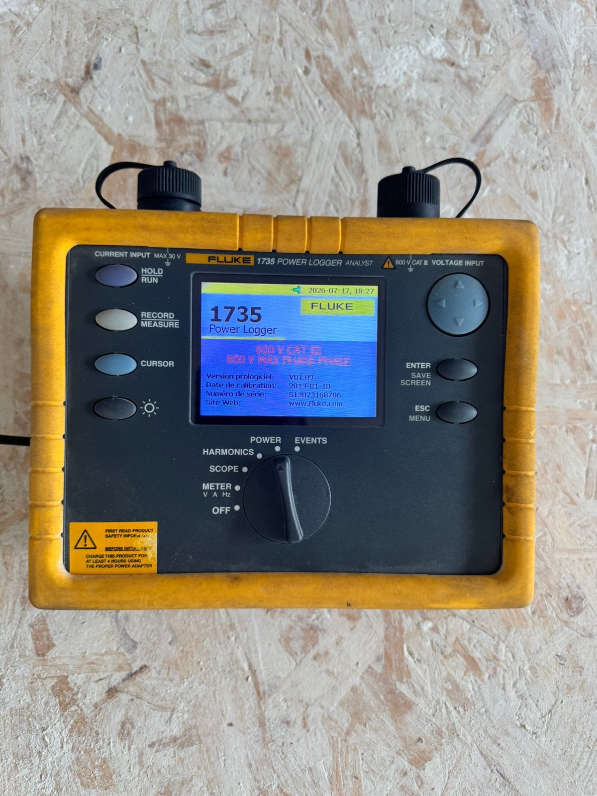 Fluke 1735 Power Logger – Analyseur électrique professionnel, Doe-het-zelf en Bouw, Gereedschap | Overige machines, Ophalen