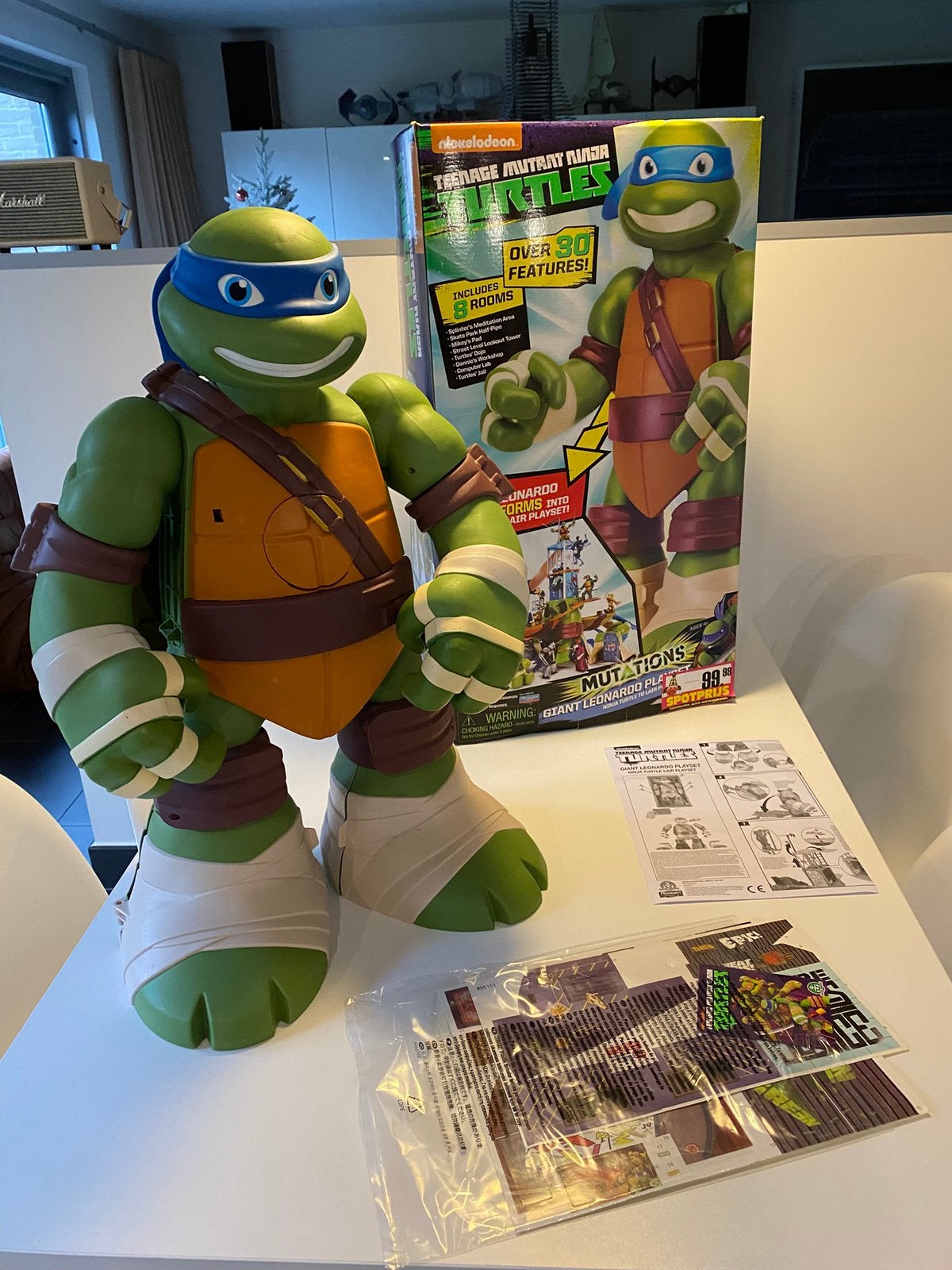 Nickelodeon Mutant Ninja Turtles Mutations Giant.Leonardo, Enfants & Bébés, Jouets | Figurines, Comme neuf, Enlèvement ou Envoi