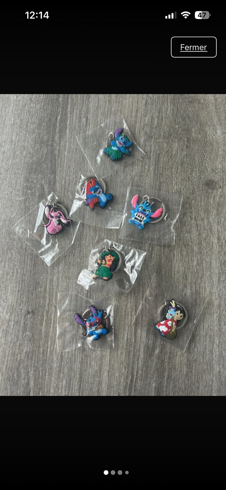 Lot de 7 porte cle lilo et stitch, Enlèvement, Neuf