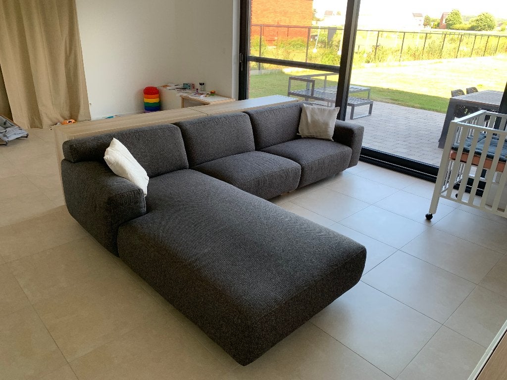 Zetel: 3-zitsbank met chaise longue, Ophalen, Hoekbank, Driepersoons, 300 cm of meer