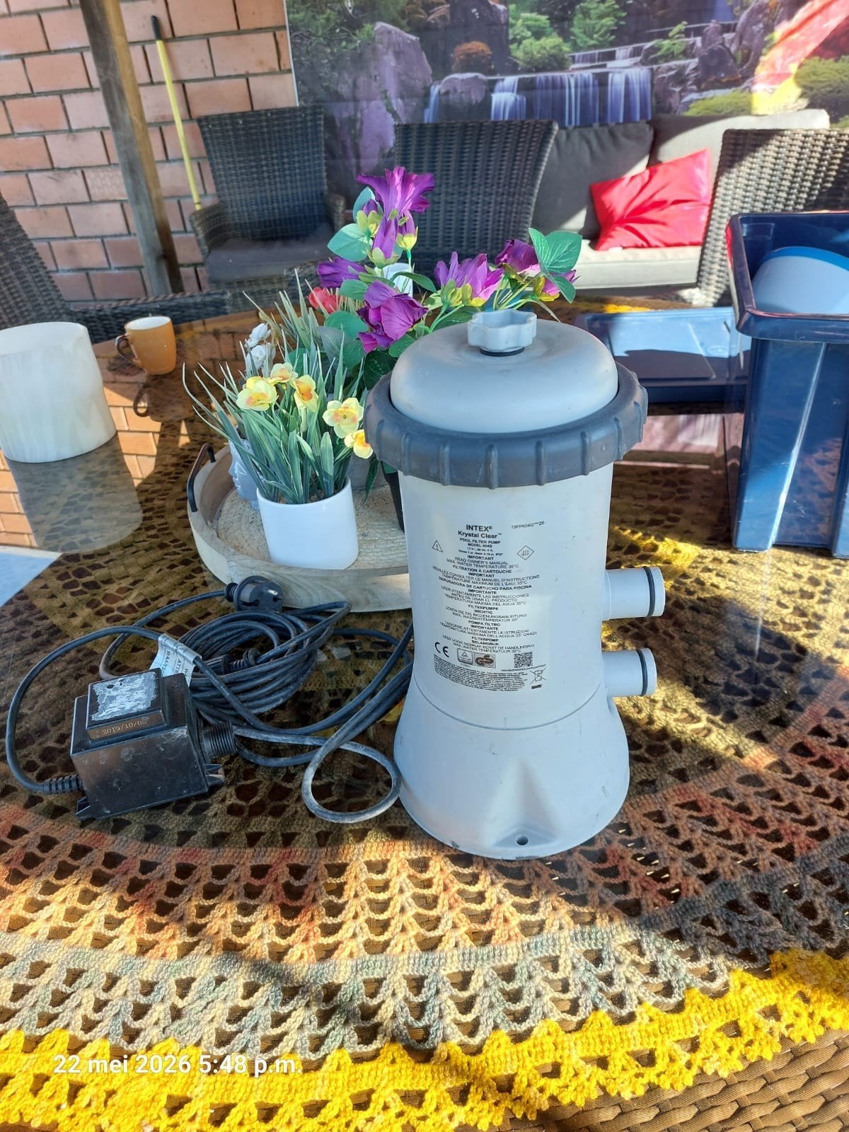 Zwembadpomp en zonnecollector, Tuin en Terras, Ophalen, Zwembadpomp