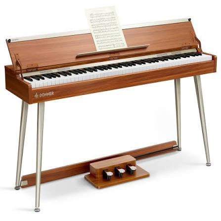Donner DDP-80 Plus Digitale Piano, Muziek en Instrumenten, Piano's, Ophalen, Bruin, Digitaal, Zo goed als nieuw