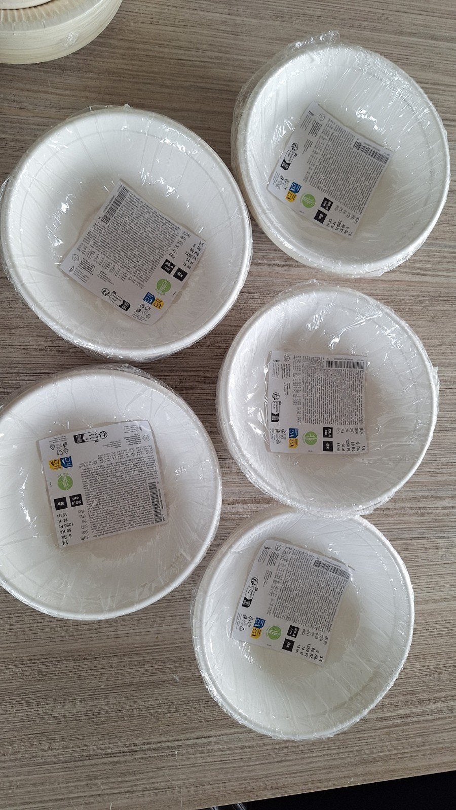 Nieuw feestpakket – bordjes, bestek, servetten & rietjes – a, Ophalen, Nieuw