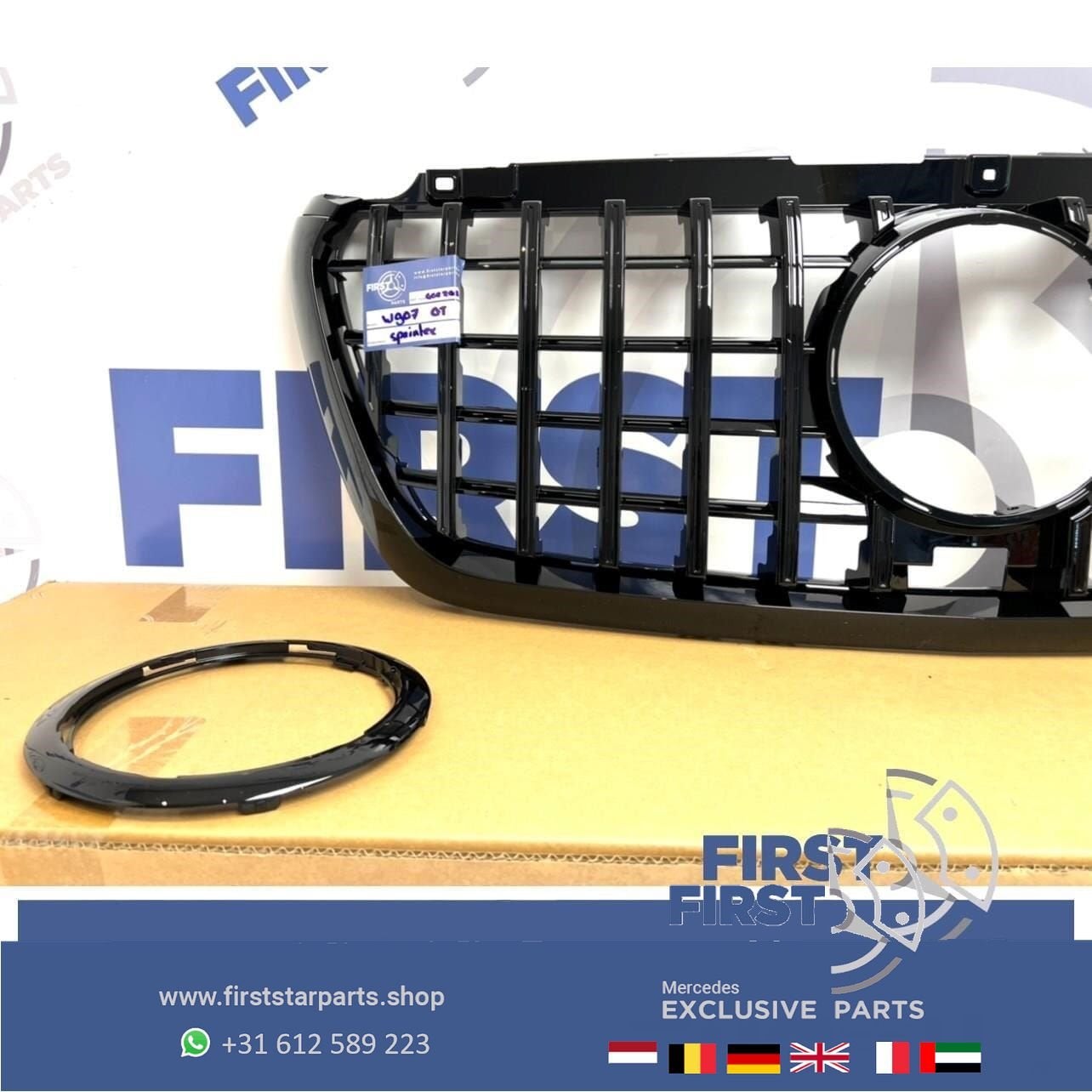 W907 AMG PANAMERICANA GT VOORBUMPER GRIL Mercedes SPRINTER 9, Utilisé, -, -, Enlèvement ou Envoi