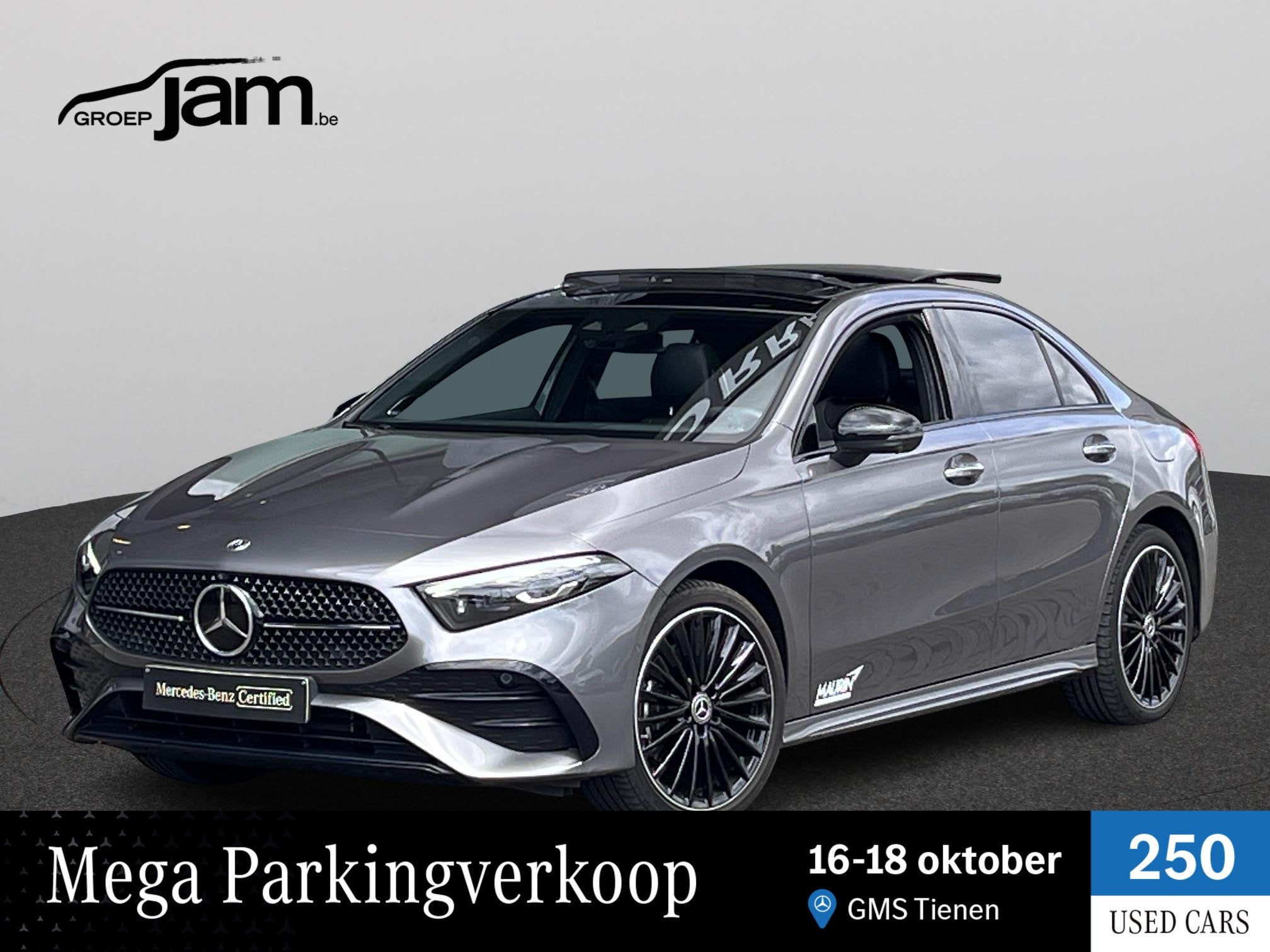 Mercedes-Benz A-Klasse Limousine A 250 e AMG Line, Auto's, 4 deurs, Stof, Gebruikt, 16 kWh