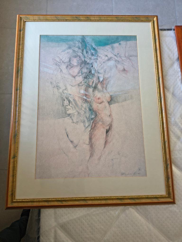 Naakt schilderij (bieden vanaf 30 euro), Antiek en Kunst, Ophalen