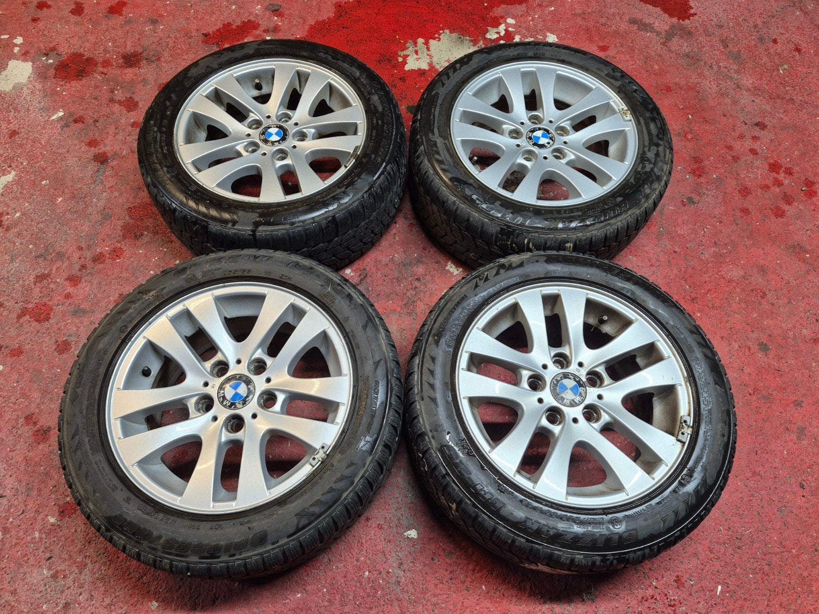 jantes BMW origine 16" kit hiver série 3 & 1 5x120, Enlèvement, Utilisé, BMW
