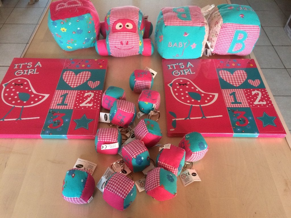Patchwork roze van BB collectie UITVERKOOP, Enlèvement ou Envoi, Neuf, Cadeau d'accouchement