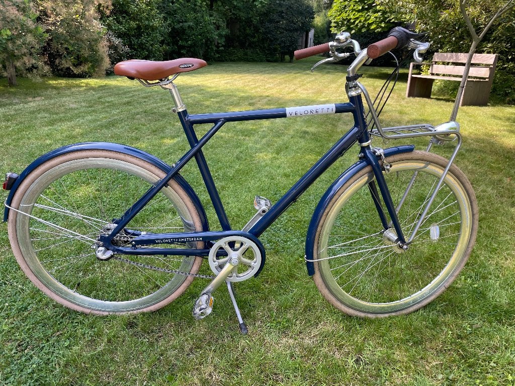 Veloretti Caféchaser herenfiets te koop, Fietsen en Brommers, Gebruikt, Velgrem, Versnellingen, 57 tot 61 cm