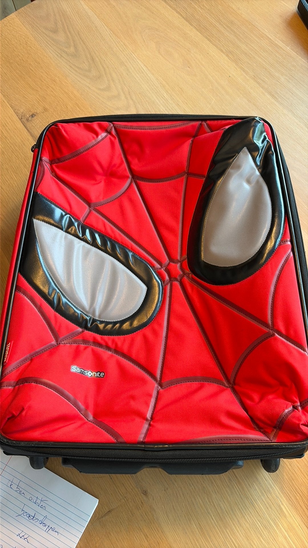 Handbagage merk Samsonite thema Spiderman, Handtassen en Accessoires, Koffers, Uitschuifbare handgreep, Gebruikt, Minder dan 50 cm