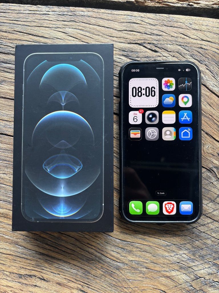 Iphone 12 Pro Max 128G, Telecommunicatie, Mobiele telefoons | Apple iPhone, Ophalen, Wit, IPhone 12, Zonder simlock