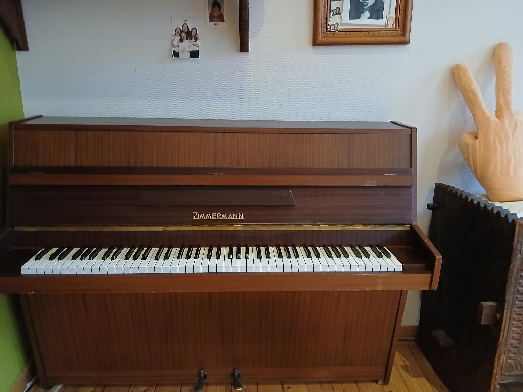 piano droit, Enlèvement, Utilisé, Brun, Piano