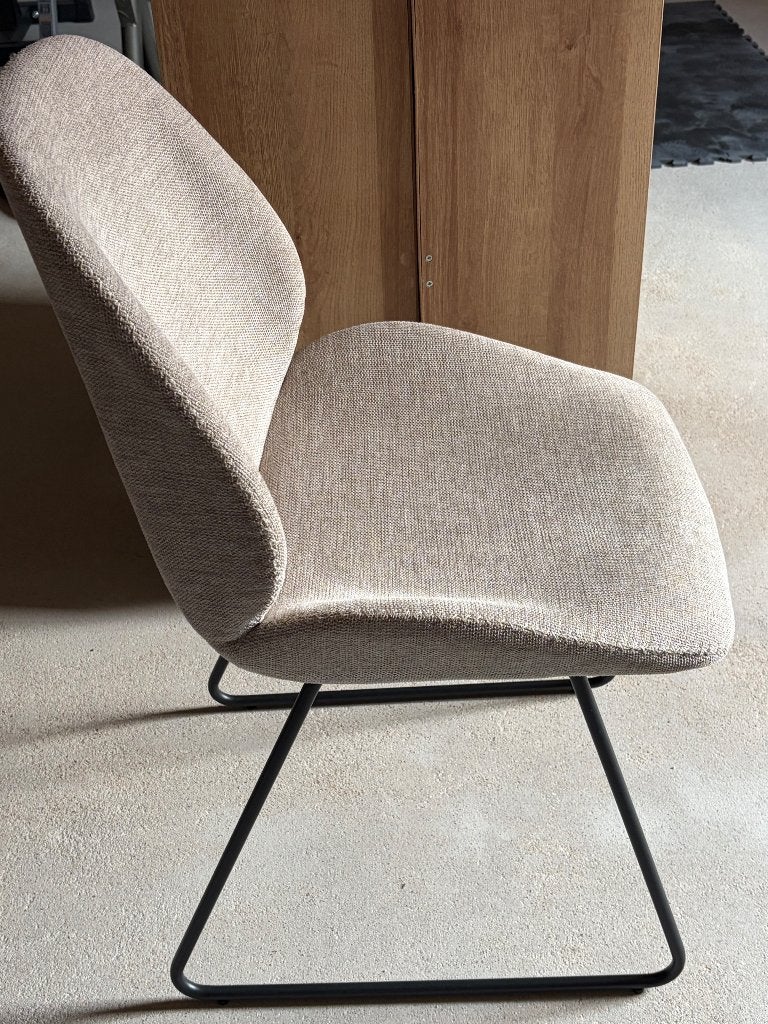 Grijze stoffen stoelen 6st, Ophalen, Scandinavisch, Zo goed als nieuw, Vijf, Zes of meer stoelen