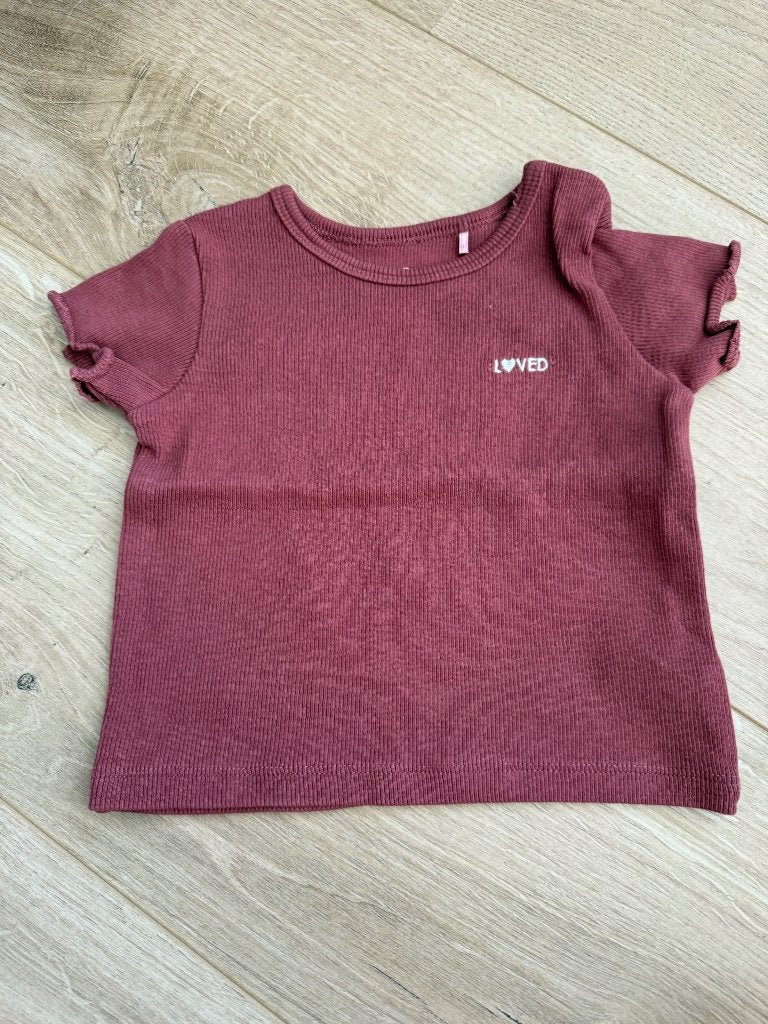 T-shirt Cuddles & Smiles bordeaux, Enfants & Bébés, Neuf, Enlèvement ou Envoi, Cuddles &Smiles, Chemisette ou Manches longues