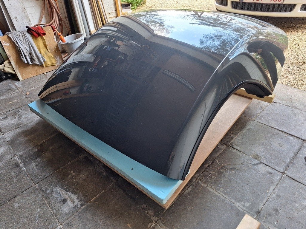 Audi TT mk1 8N hardtop antraciet grijs met beugels, Autos : Pièces & Accessoires, Carrosserie & Tôlerie, Enlèvement, Utilisé, Arrière