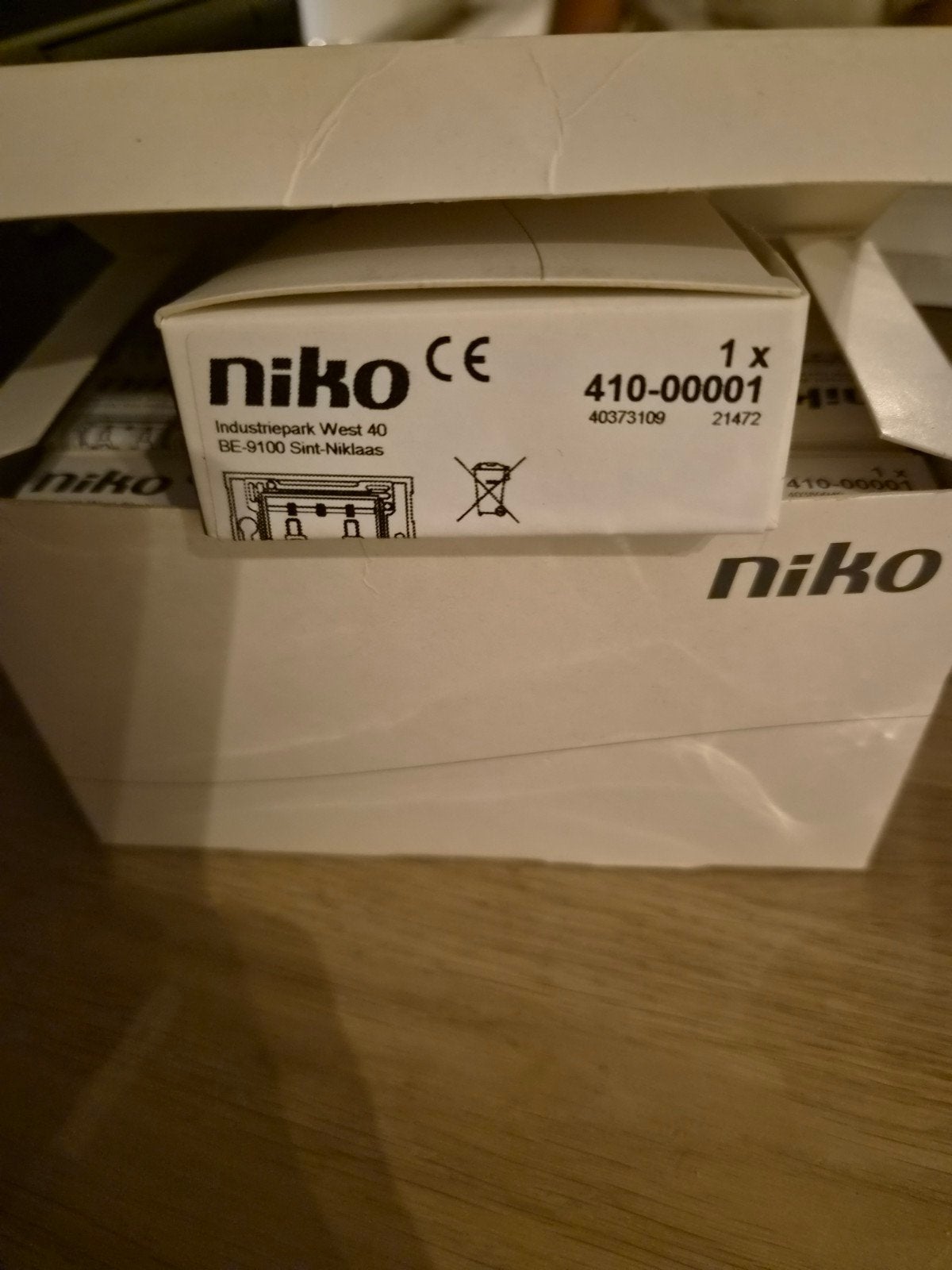 Niko draadloze schakelaar met 2 bedieningsknoppen, Doe-het-zelf en Bouw, Ophalen